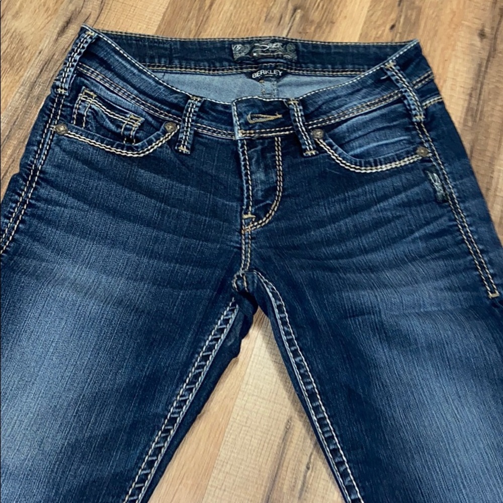 Women’s silver jeans